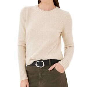 NEW NILI LOTAN gwendolyn sweater in light oat melange